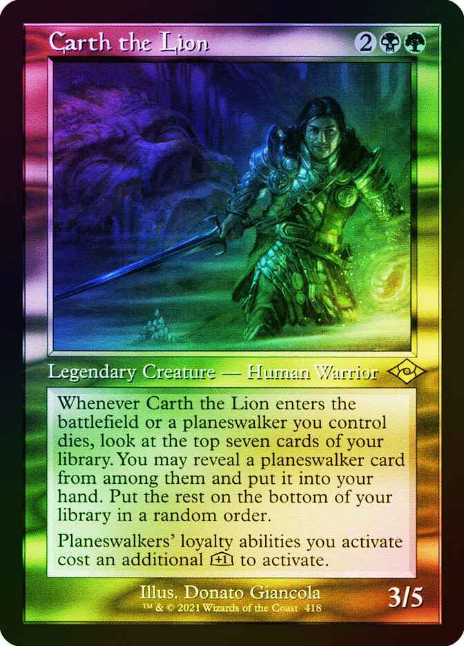 Carth the Lion (Retro Frame) (Foil Etched) Modern Horizons 2 Foil