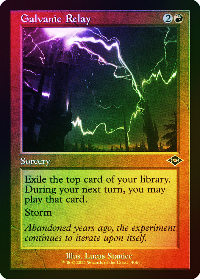Galvanic Relay (Retro Frame) (Foil Etched) Modern Horizons 2 Foil