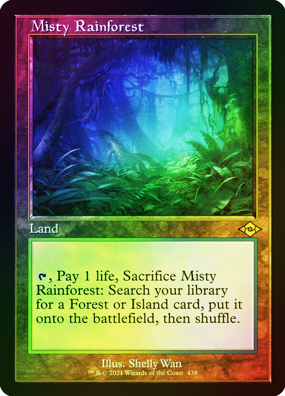 Misty Rainforest (Retro Frame) (Foil Etched) | Modern Horizons 2 