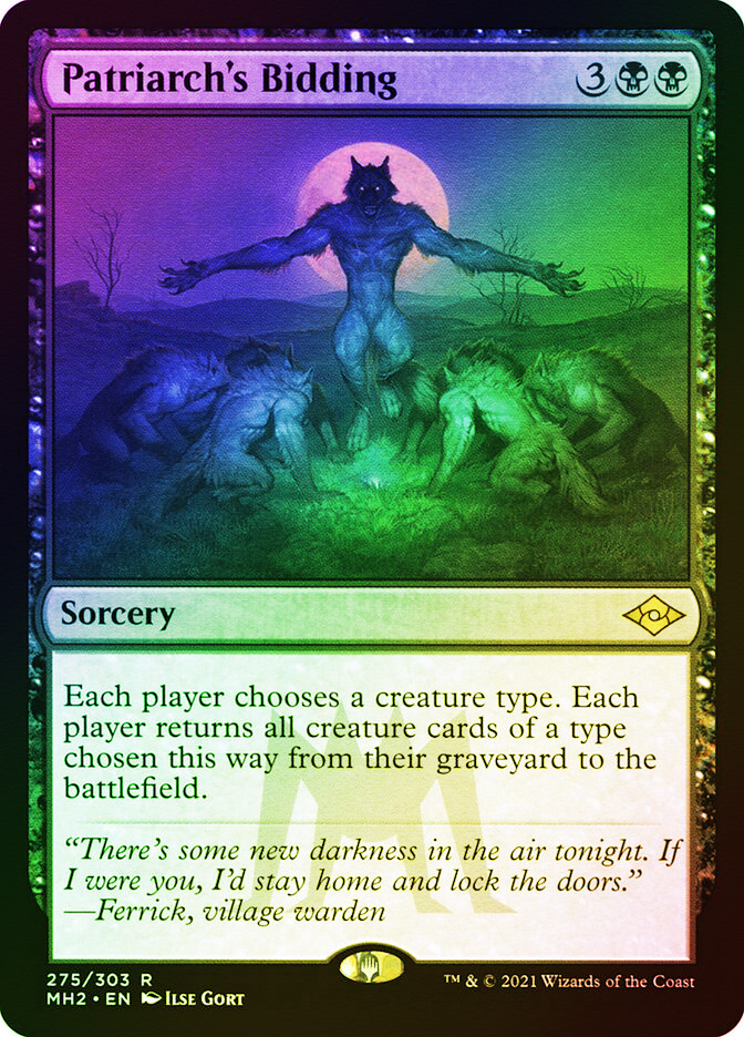 Patriarch's Bidding (Foil Etched) Modern Horizons 2 Foil Etched