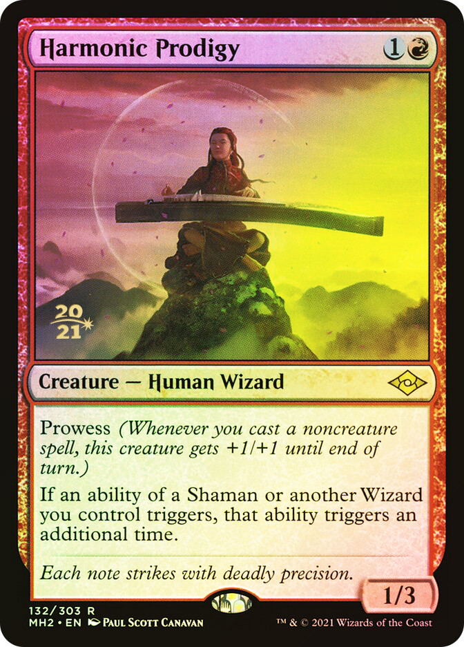 mtg Harmonic Prodigy 調和の神童　foil Harmonic Prodigy (Prerelease) (Modern Horizons 2) | Promo | Star