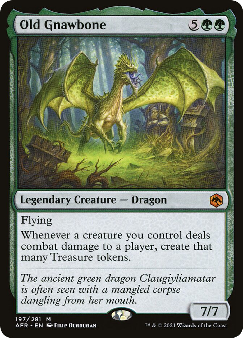 MTG アンパサンド プロモ 年老いた骨齧り　Old Gnawbone 美品 Old Gnawbone (Borderless) | Adventures in the Forgotten