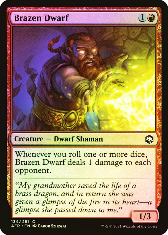 Brazen Dwarf | Adventures in the Forgotten Realms | Star City Games