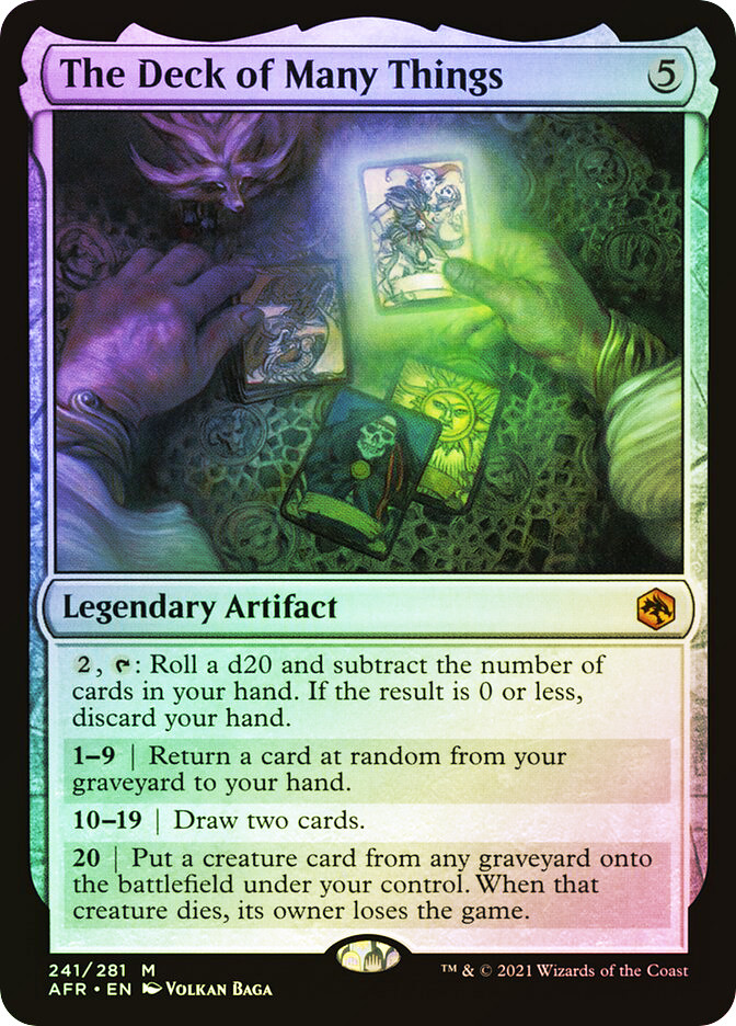 deck of many things mtg card The Deck of Many Things (Custom Caravan Deck) (Fallout) | Secret Lair Drop