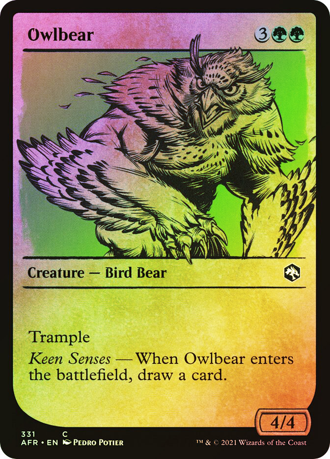 owlbear mtg card Cub Many people believe a misguided wizard created the first owlbear MTGNexus - Mother Owlbear