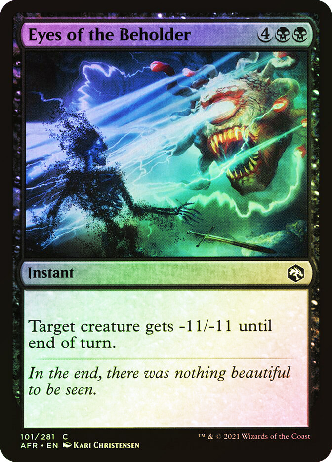 mtg beholder cards Magic the Gathering, Secret Lair: Death Is In The Eyes of the Beholder –  Card Monster Games main image 1