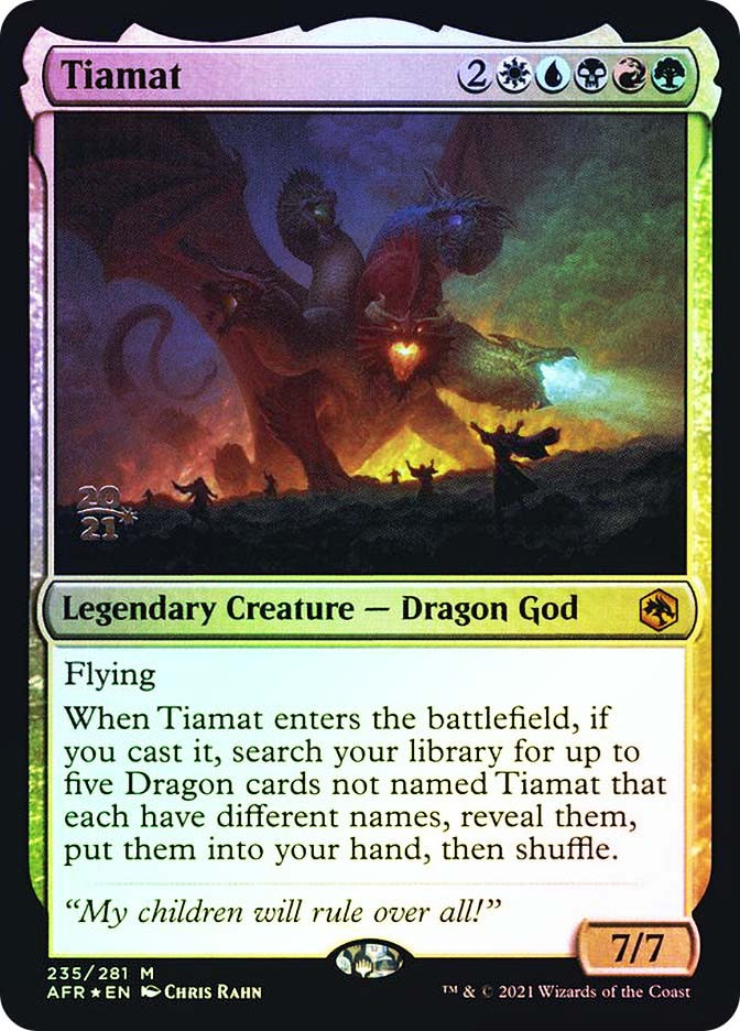 mtg tiamat commander deck Dragons - Tiamat main image 1