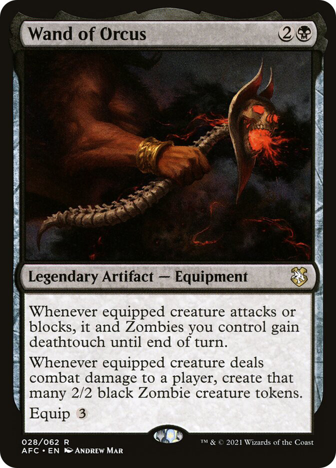 wand of orcus mtg commander deck Amazon.com: Legendary Artifact Equipment Wand of Orcus (Extended Art)