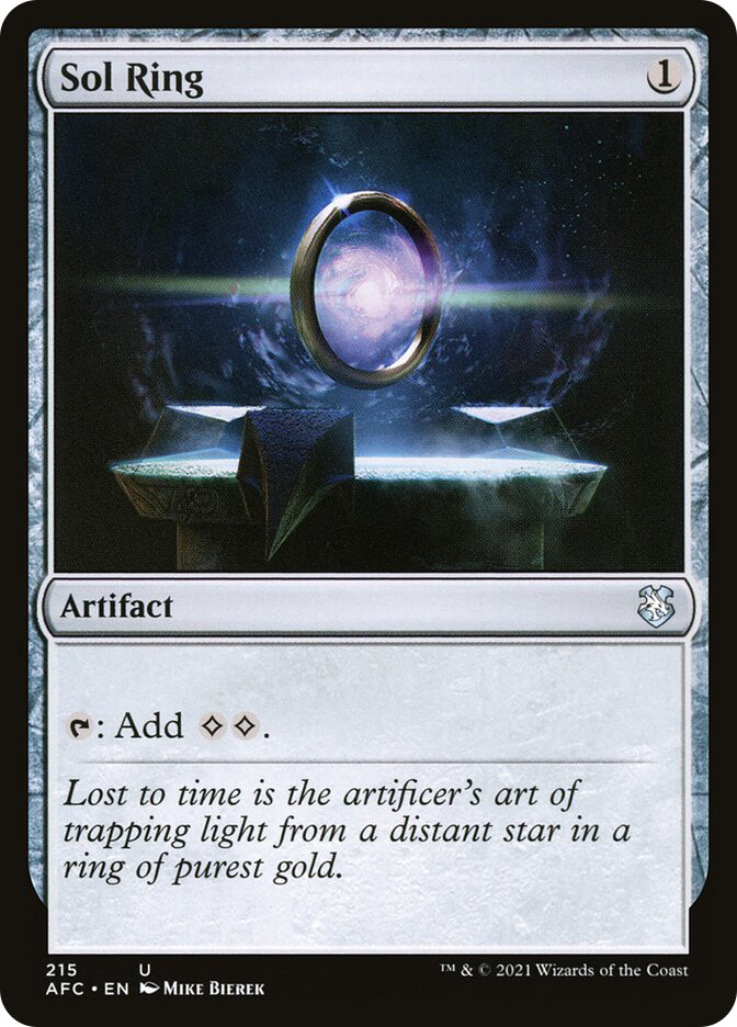MTG Sol ring ドイツ語版 Sol Ring | Adventures in the Forgotten Realms Commander | Star