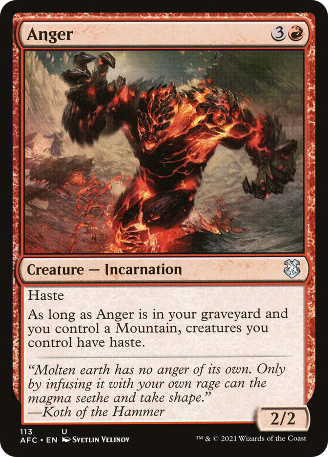Anger | Adventures in the Forgotten Realms Commander | Star City Games