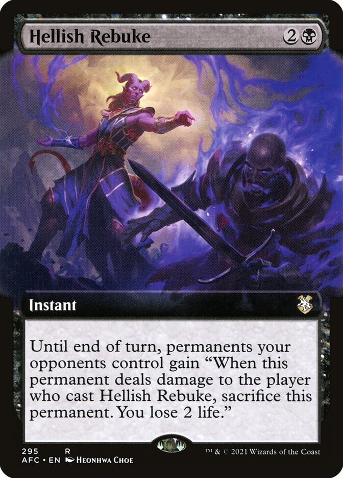 MTG【Foil】ヘリッシュ・リビューク/Hellish Rebuke１枚 Hellish Rebuke | Adventures in the Forgotten Realms Commander