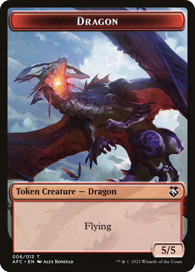 mtg dragon token cards Stainless Steel This token is all colors Some full-art dragons and non-legendary