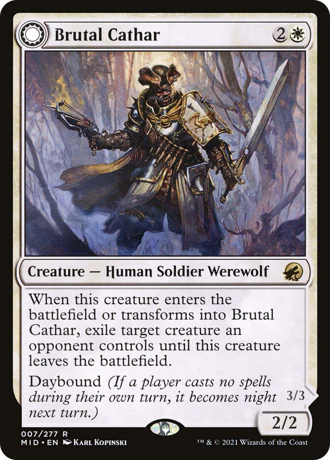 Brutal Cathar // Moonrage Brute | Innistrad: Midnight Hunt | Star