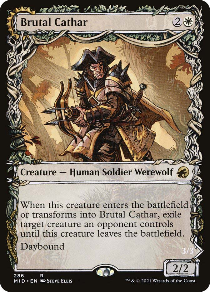Brutal Cathar // Moonrage Brute | Innistrad: Midnight Hunt | Star