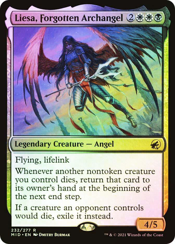 mtg liesa forgotten archangel commander deck Liesa, Shroud of Dusk LIFE DRAIN LIFEGAIN Tax Magic Mtg Custom Command   CommanderComplete