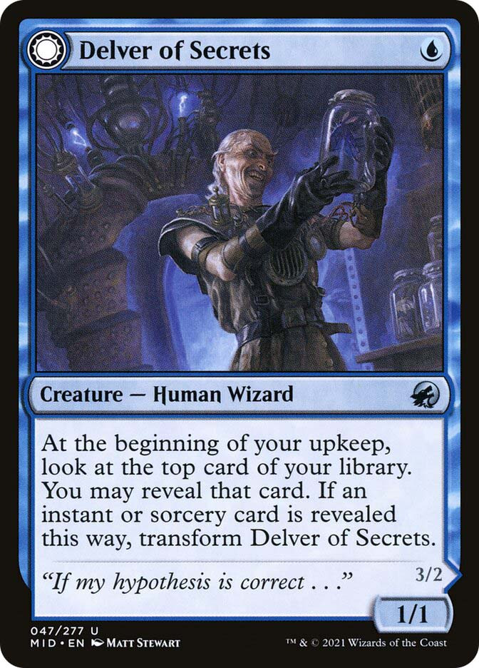 Delver of Secrets // Insectile Aberration | Innistrad: Midnight Delver of Secrets // Insectile Aberration | Innistrad: Midnight