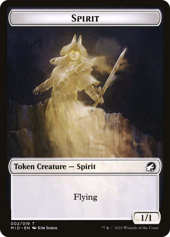 Spirit Token} // {Wolf Token} | Innistrad: Midnight Hunt | Star