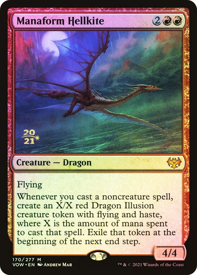 MTG MANAFORM HELLKITE EXC - NIBBIO INFERNALE MANAMORFICO - VOW - MAGIC