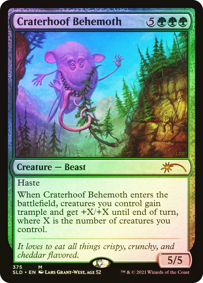 孔蹄のビギモス / Craterhoof Behemoth 旧枠foil Craterhoof Behemoth | Secret Lair Drop | Star City Games