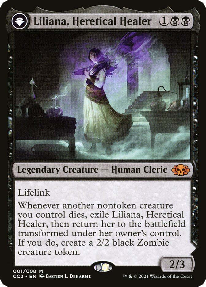 Liliana, Heretical Healer // Liliana, Defiant Necromancer
