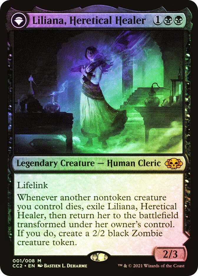 Liliana, Heretical Healer // Liliana, Defiant Necromancer