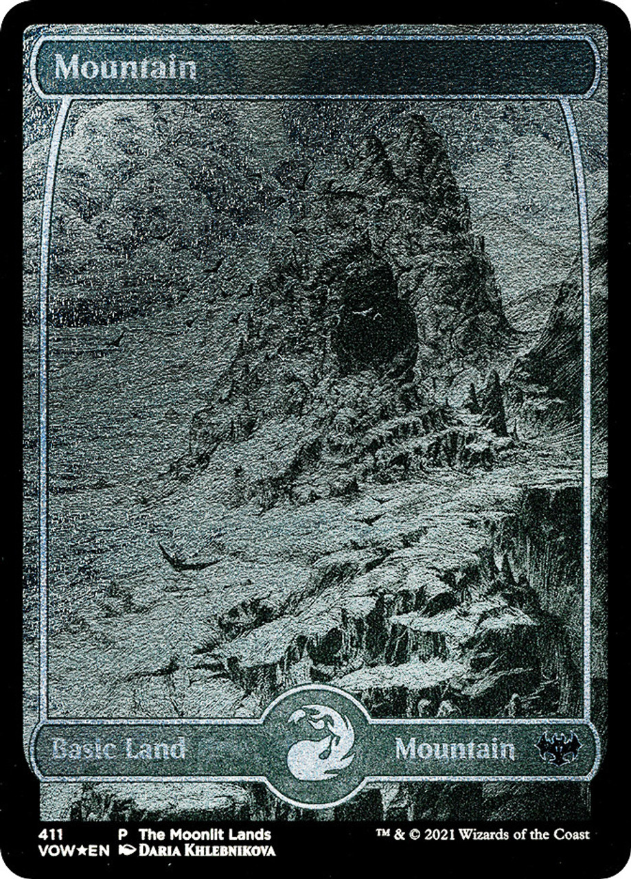 MTG The Moonlit Lands 銀幕 foil 基本土地 プロモ The Moonlit Lands | 基本土地を愛でるブログ