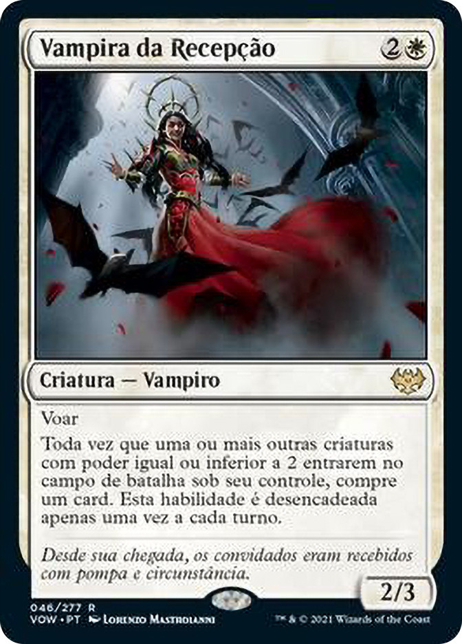 Welcoming Vampire | Innistrad: Crimson Vow - Portuguese | Star