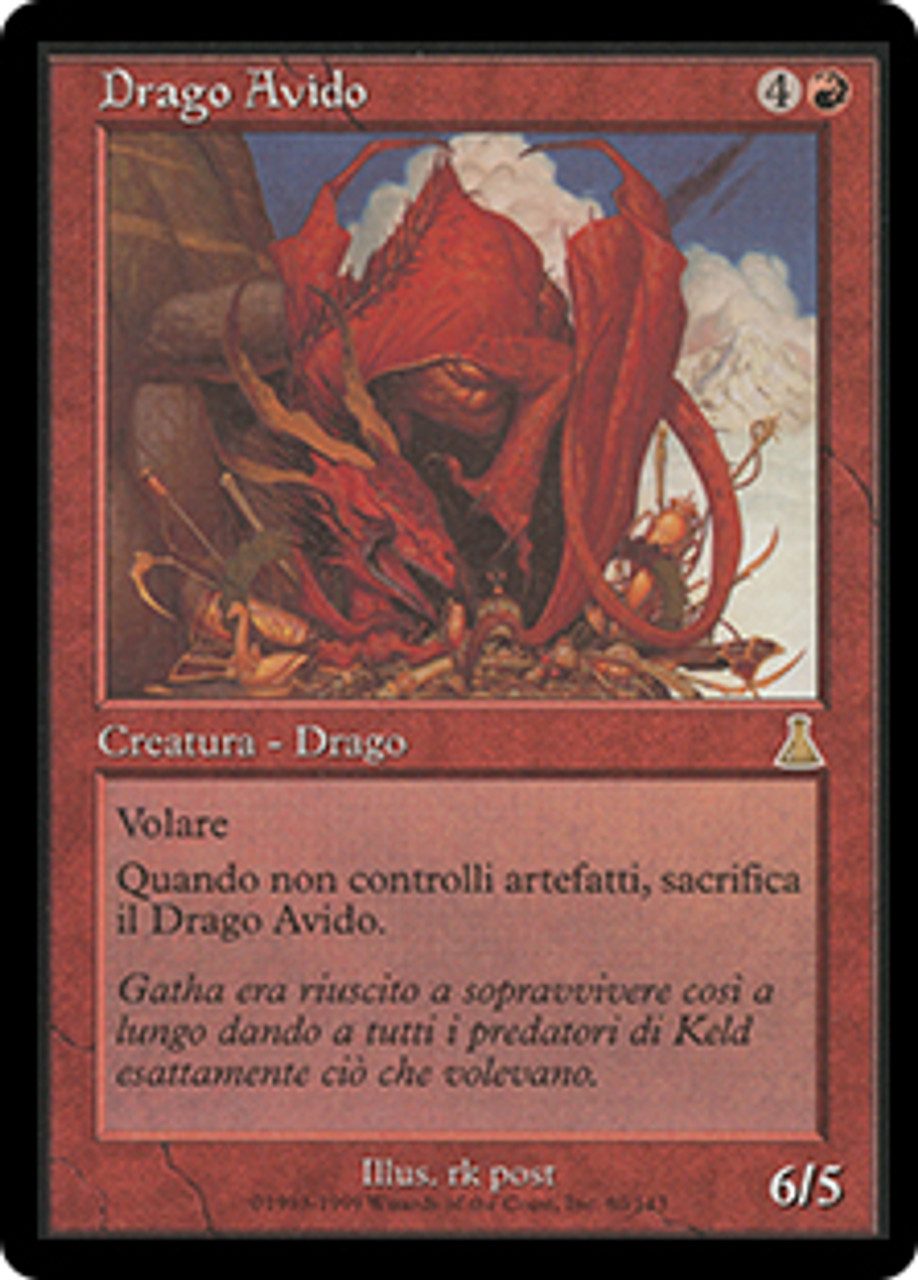 A56 欲深きドラゴン/Covetous Dragon Foil signed Covetous
