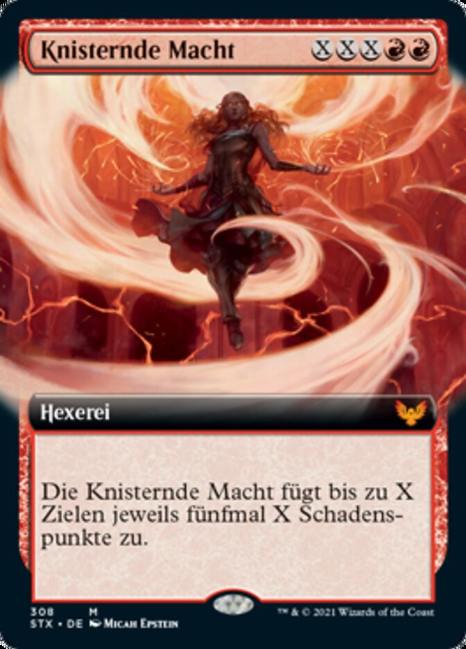 MTG 弾ける力/CrackleWithPower シルバースクロールFoil Crackle with Power (Extended Art) | Strixhaven: School of Mages