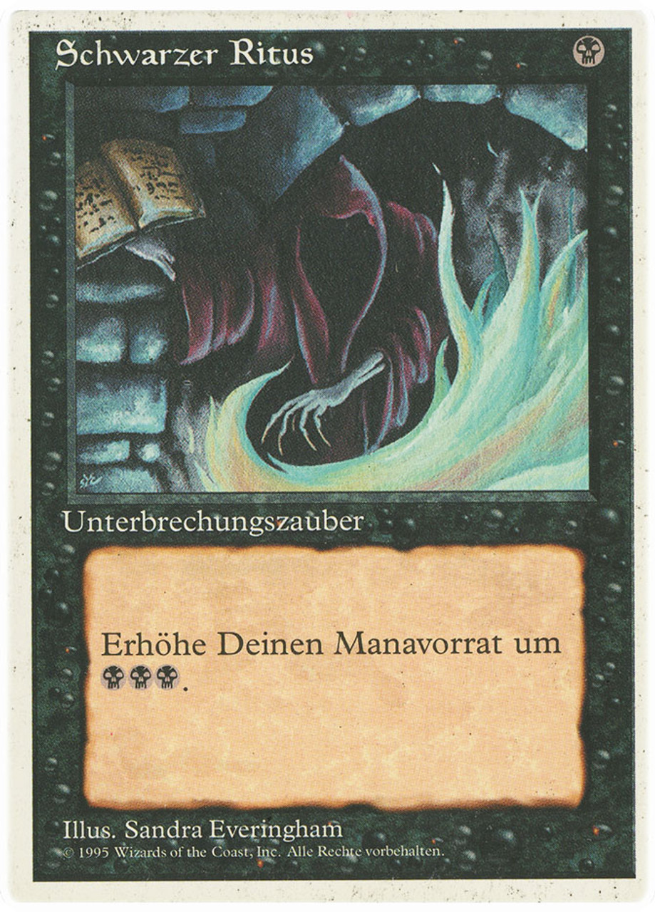 MTG 暗黒の儀式　FBB ドイツ語　4枚 4x Dark Ritual FBB German Magic the Gathering | MTG Cards 93 94