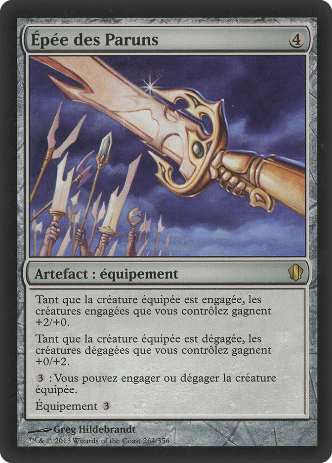 MTG パルンズの剣/Sword of the Paruns シリアルナンバー入 Sword of the Paruns | Commander 2013 - French | Star City Games