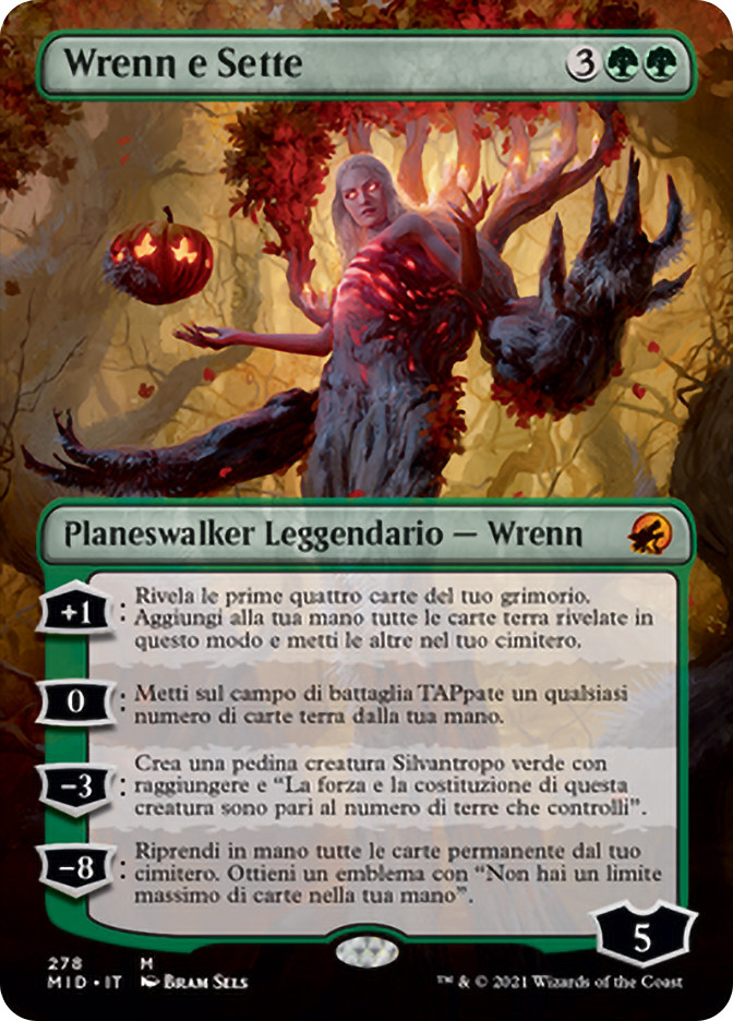 Wrenn and Seven (Borderless) | Innistrad: Midnight Hunt - Variants