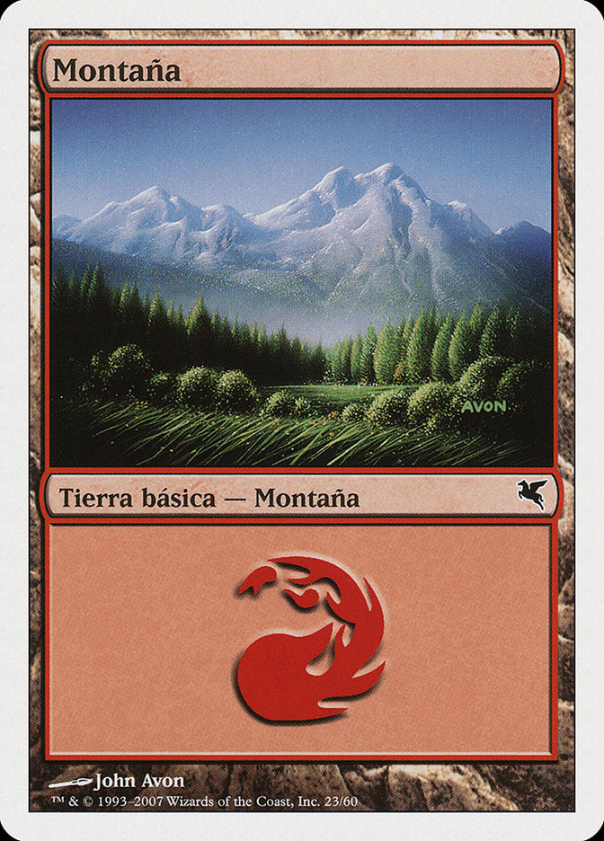 Mountain (#23) (Berserk Deck) | Salvat-Hachette - Spanish | Star