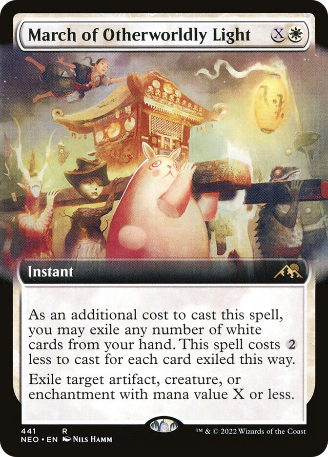 neon cards mtg Magic: The Gathering: Light-Paws, Emperor's Voice (Showcase) Whenever an Aura enters the battlefield under your control Magic the Gathering MTG Kamigawa: