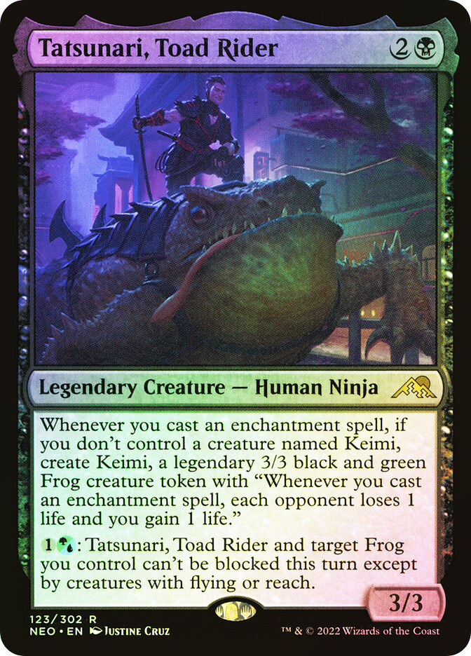 toad rider card sleeves Riftbound League of Legends TCG Spiritforged Spirit Blossom Teemo casual play Tatsunari, Toad Rider [Kamigawa: Neon