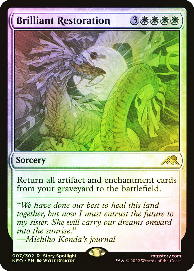 Brilliant Restoration (Near Mint) – Kamigawa: Neon Dynasty, Magic: The Gathering MTG