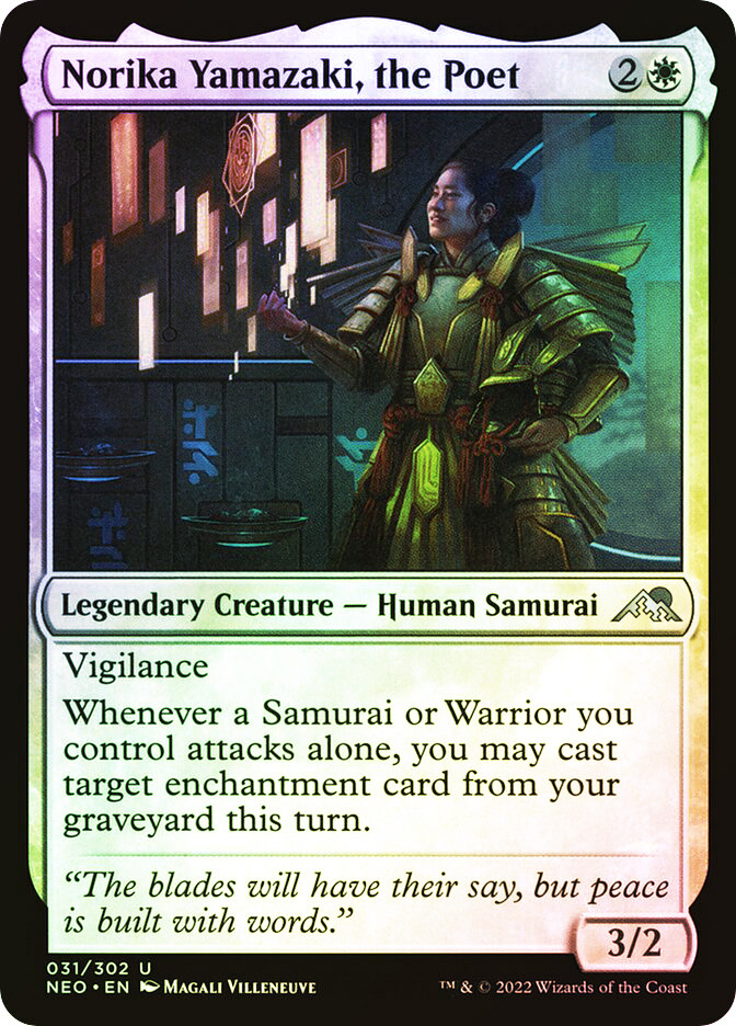 noriyukiminato様 Norika Yamazaki, the Poet | Kamigawa: Neon Dynasty | Star City Games