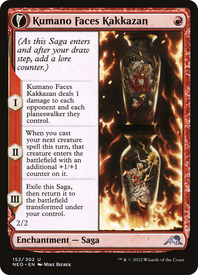 アボガド様 Kumano Faces Kakkazan // Etching of Kumano | Kamigawa: Neon