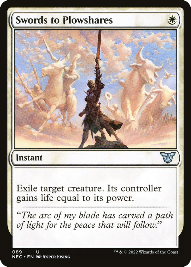 剣を鍬に/Swords to Plowshares 英語版4枚セット ICE Swords to Plowshares | Kamigawa: Neon Dynasty Commander | Star