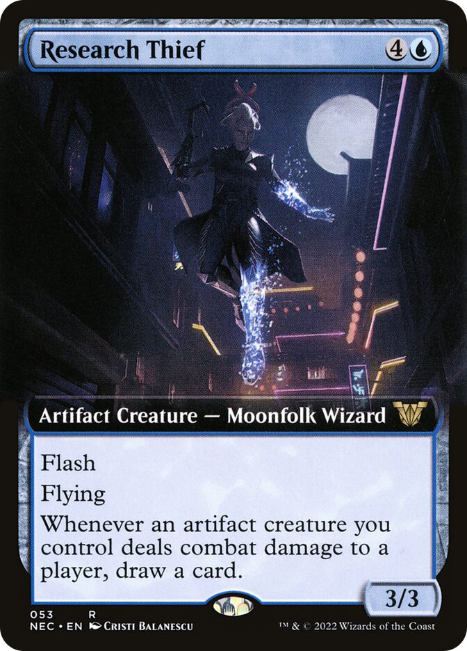 Research Thief (Extended Art) | Kamigawa: Neon Dynasty Commander - Variants  | Star City Games