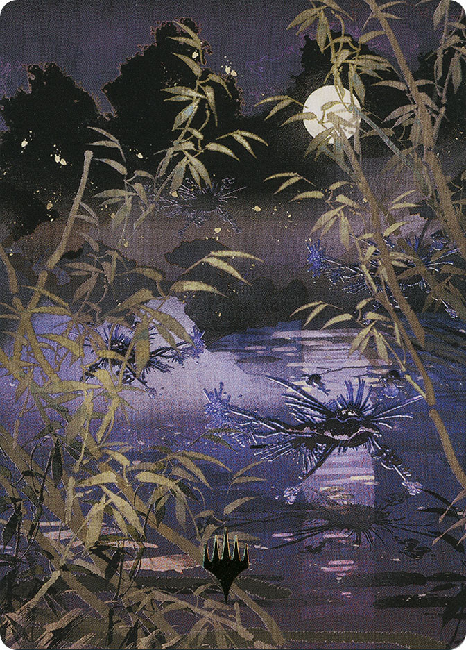 Swamp Art Card} (#81) (Stamped) | Art Series: Kamigawa: Neon