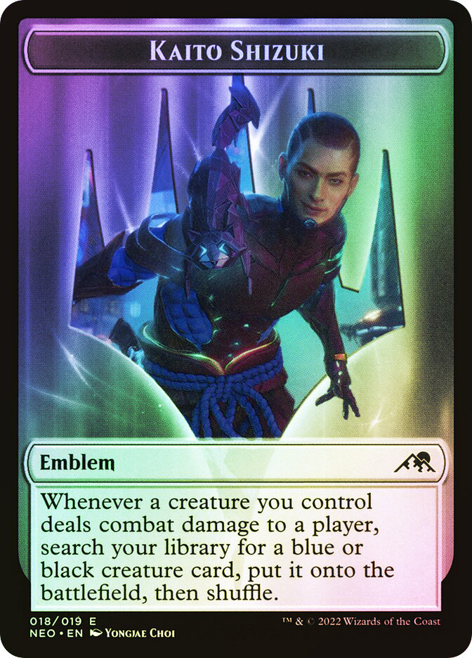 Kaito Shizuki Emblem} // {Spirit Token} | Kamigawa: Neon Dynasty