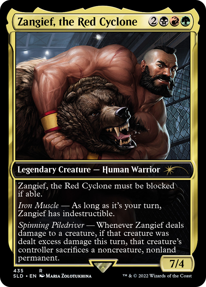 zangief mtg card MTG Commander Deck EDH Deck Zangief, the Red Cyclone 100 Magic Cards Custom  Deck Maarika, Brutal Gladiator Street Fighter main image 1