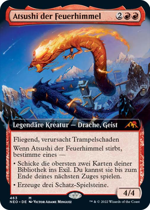 Atsushi, the Blazing Sky (Extended Art) | Kamigawa: Neon Dynasty Atsushi, the Blazing Sky (Extended Art) | Kamigawa: Neon Dynasty