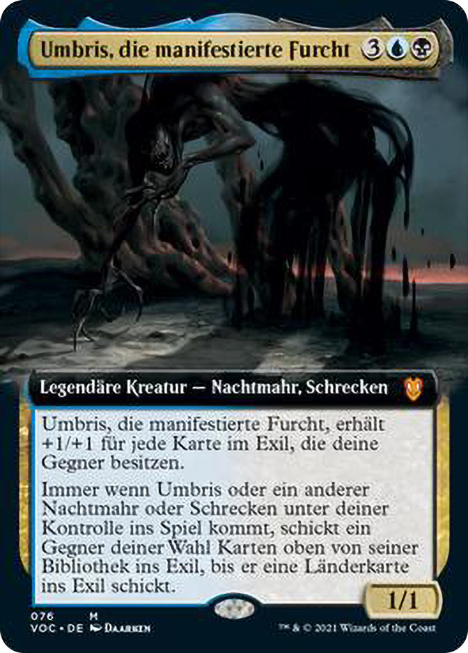 mtg umbris commander deck Umbris, Fear Manifest (Extended Art) | Innistrad: Crimson Vow Commander -  Variants - German