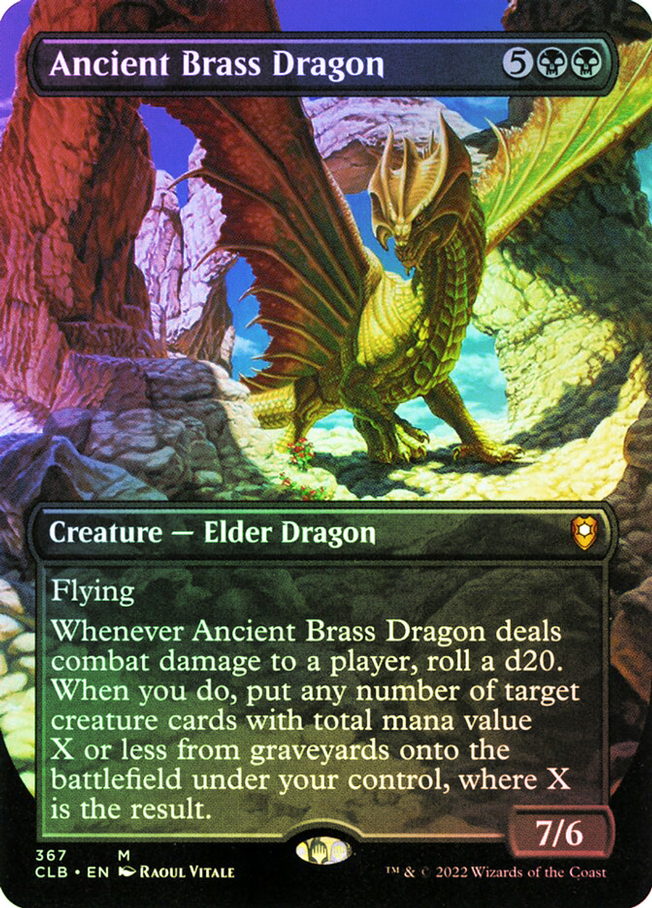 Ancient Brass Dragon (Borderless) | Commander Legends: Battle for 