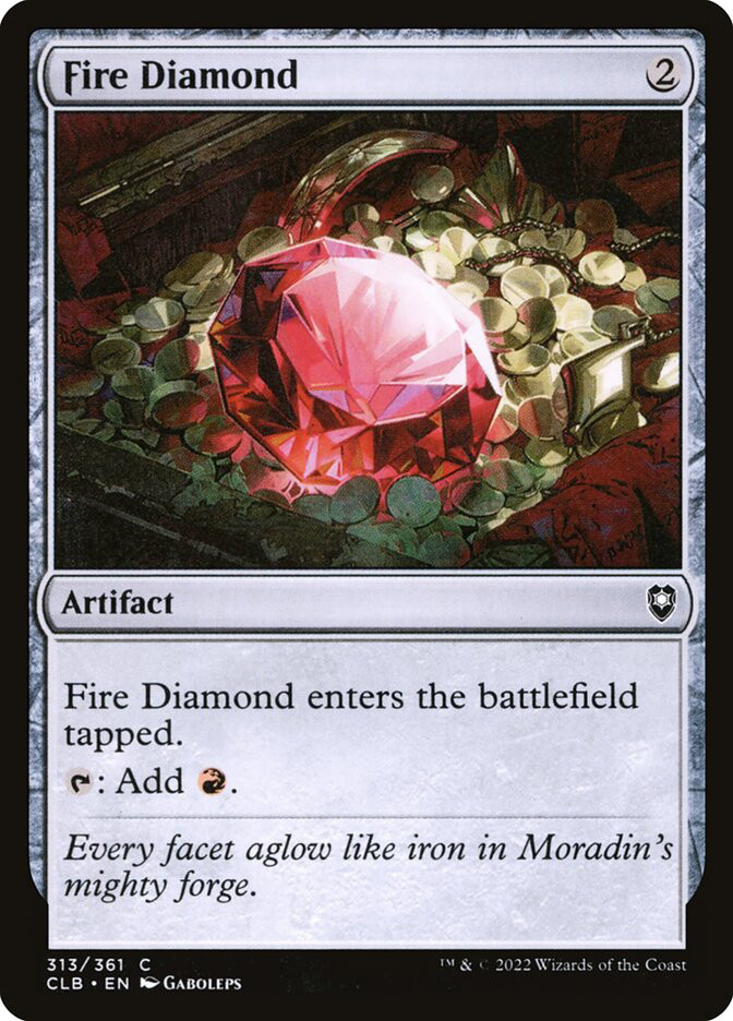 緋色のダイアモンド/Fire Diamond　foil Fire Diamond - Commander Legends - Magic: The Gathering