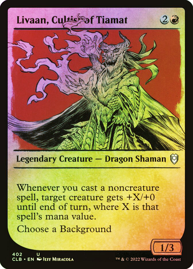 Livaan, Cultist of Tiamat | Commander Legends: Battle for Baldur's