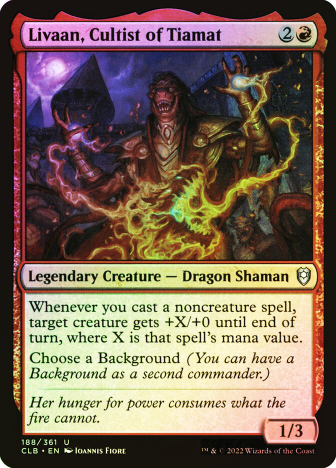Livaan, Cultist of Tiamat | Commander Legends: Battle for Baldur's Gate |  Star City Games