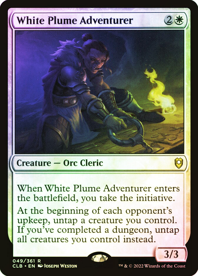 white adventure cards mtg White Plume Adventurer